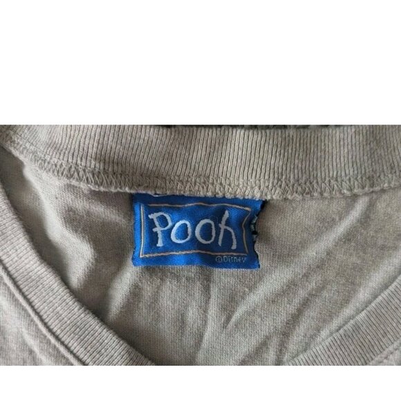 VTG Disney Winnie The Pooh Flowers T-Shirt Adult Sz L Tan - Picture 7 of 7